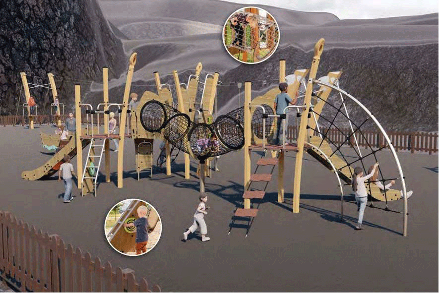 Infograf&iacute;a del parque en El Golfo