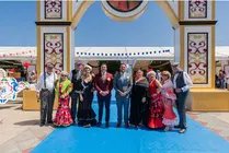 El alcalde durante la Feria de Abril