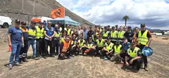 Grupo particpante y representantes de Yaiza