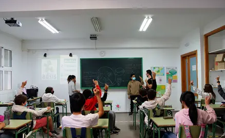 Clase de un instituto (FOTO: Dory Hernández).