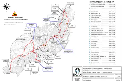 Carreteras cortadas Ironman