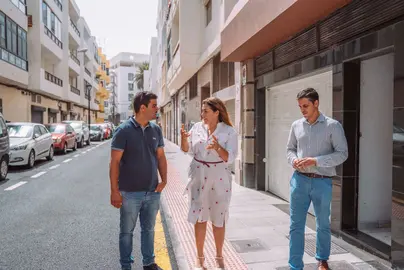 Visita obras de calles en Arrecife