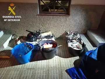 Las lubinas y otros enseres intervenidos