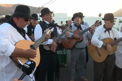 Un momento de la romería de Guatiza
