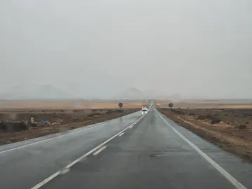 Lluvia en Lanzarote.