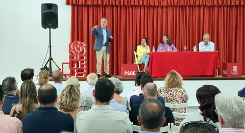 El PSOE de Canarias en un acto en Montaña Blanca
