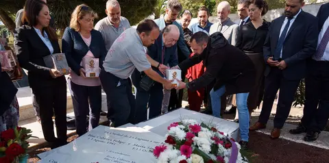 Entierro en Canarias de Blas Cabrera Felipe