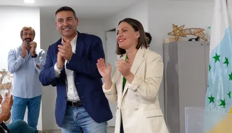 Elección Oswaldo Betancort y Migdalia Machín