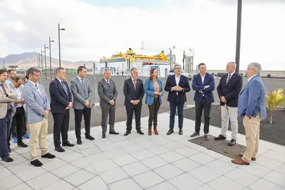 Inauguración del puerto de Playa Blanca