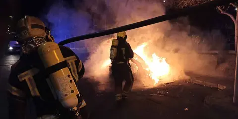 Incendio contenedores en Arrecife