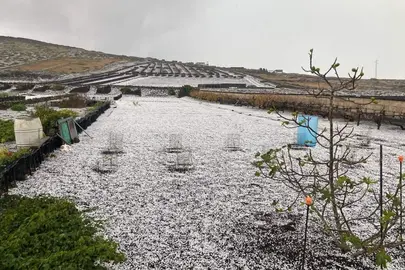 Granizada en Montaña Blanca