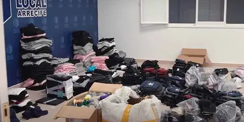 Vídeo de la operación-La Policía Local de Arrecife desmantela un establecimiento de falsificaciones