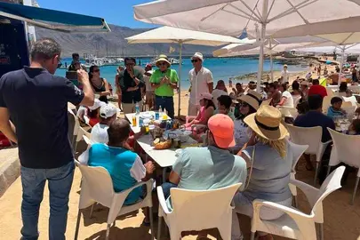 Visita de NC en La Graciosa