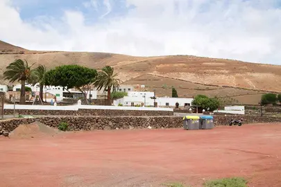 Zona de la nueva cancha multideportiva en Femés