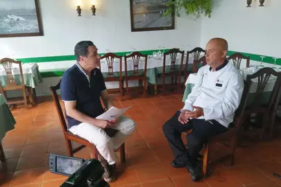 Momento de la entrevista en el Magazine de BIosferaTV