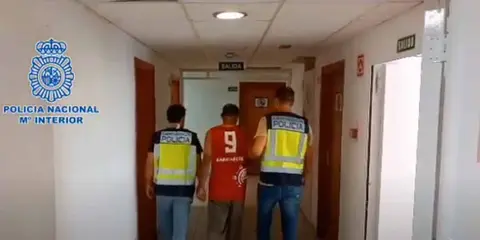 Detenido como supuesto autor de un delito de homicidio