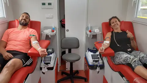 Donantes de sangre.