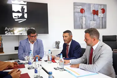 Visita del Cabildo a San Bartolomé.