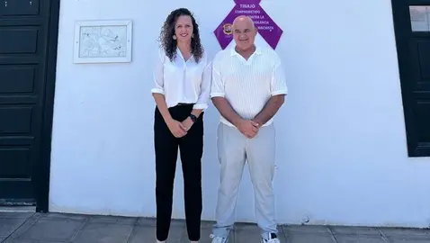 Begoña Hernández y Manuel Toribio Bernal, concejales del PSOE.