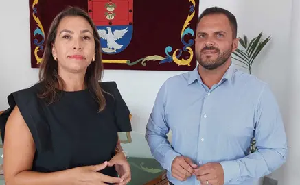 Yonathan de León y Maite Corujo.