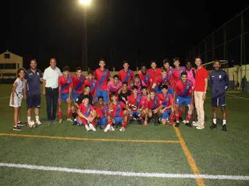 UD Lanzarote Juvenil, tras disputar la final.
