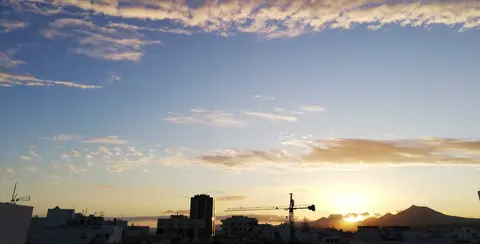 Línea de horizonte de Arrecife.
