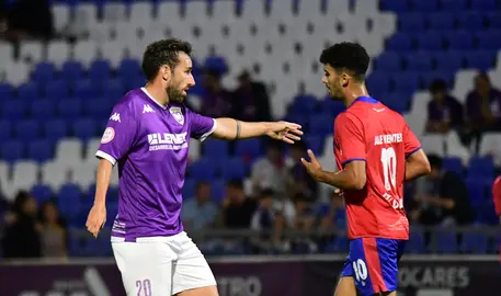 Instante del partido entre el CD Guadalajara y la UD Lanzarote.