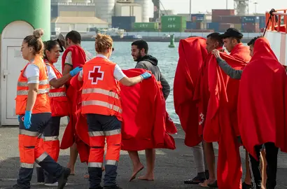 Personas migrantes en Naos. FOTO: ARCHIVO