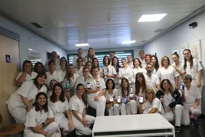 Integrantes de la UCI del Hospital Molina Orosa.