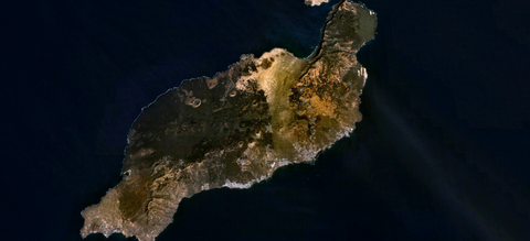 Lanzarote vista desde el cielo.