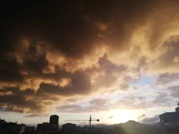 Silueta de la ciudad de Arrecife.