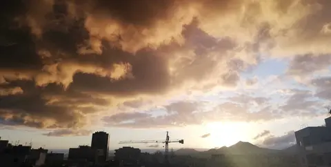 Silueta de la ciudad de Arrecife.