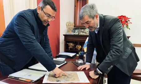 Fernando Clavijo y Oswaldo Betancort. Imagen de archivo.