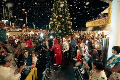 Encendido navideño en el CC Biosfera Plaza.