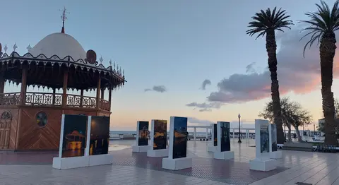 Parque José Ramírez Cerdá, en Arrecife. Aquí irá el Mercado de Navidad de los artesanos.
