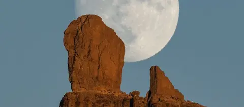 El Roque Nublo fotografiado por Juan Méndez.