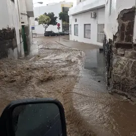 Lluvias en Arrecife.