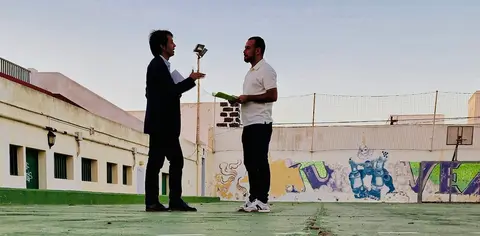 Reyes y Bergaz en la cancha El Hoyo.