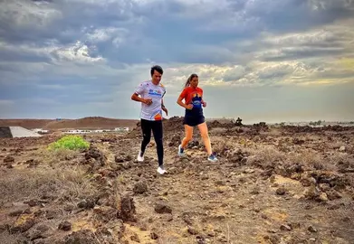 Los concejales Marcos Bergaz y Jenifer Galán (PSOE).