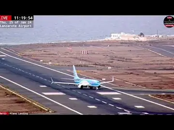 Aterrizaje de emergencia en Lanzarote.
