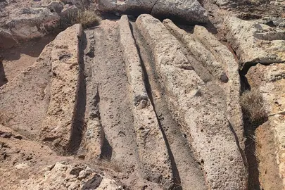 Yacimiento indígena en Lanzarote.