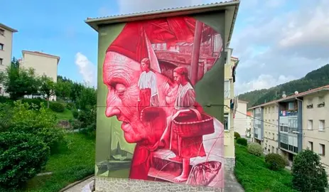 Mural canario Sabotaje al Montaje.
