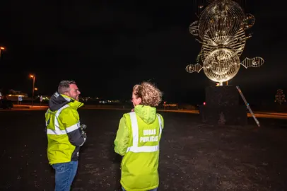 El vicepresidente en la iluminación de 'Fobos'.