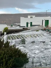 Granizo en Lanzarote.