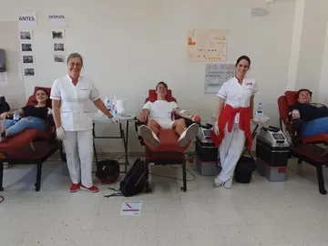 Donación de sangre.