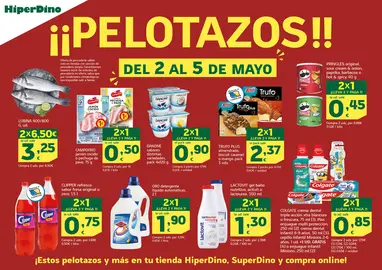 Cartel ofertas desde el 2 hasta el 5 de mayo.