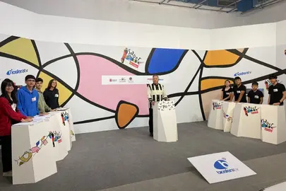 Los equipos IES Tías A y el CEO Argana A