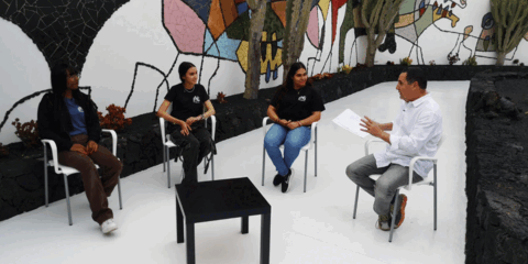 Jésica Guardado, Heidi Martínez y Anabel Bolaños en el Magazine