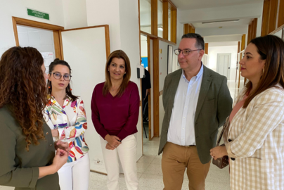 Imagen de la visita del consejero Poli Suárez.