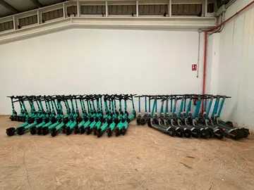 Patinetes retirados.